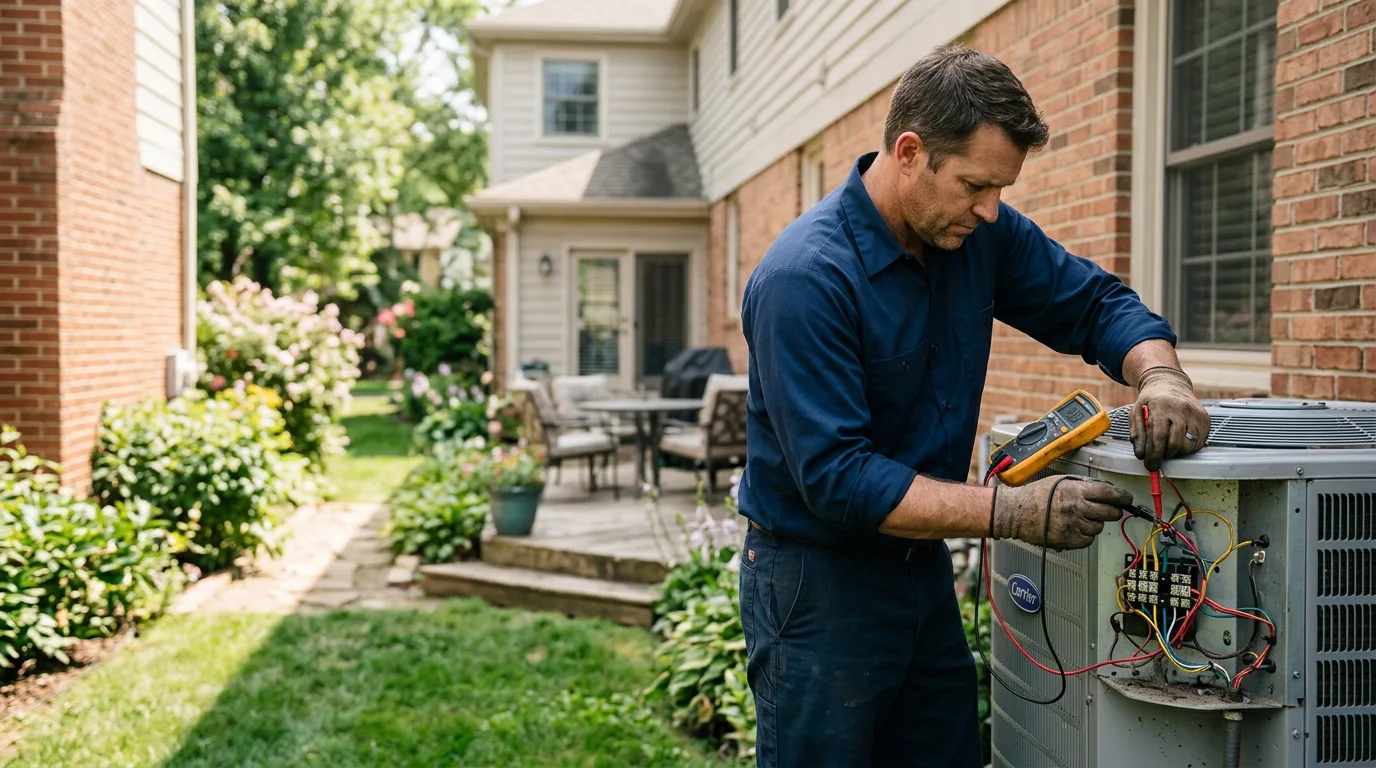 HVAC technician working near Rosiclare, IL